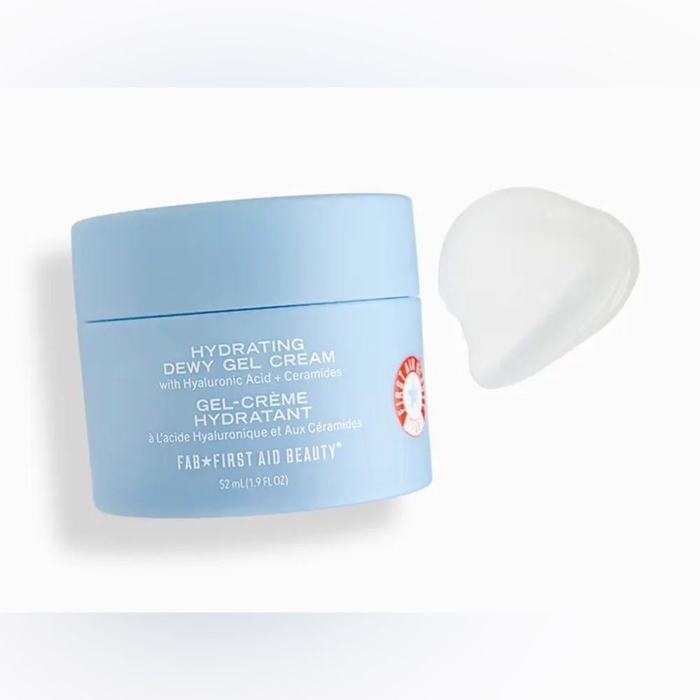 FIRST AID BEAUTY Hydrating Dewy Gel Cream Moisturizer Hyaluronic Acid Ceramides
